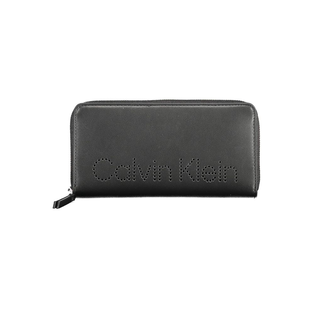Calvin Klein Black Polyurethane Women Wallet | Regal Royce