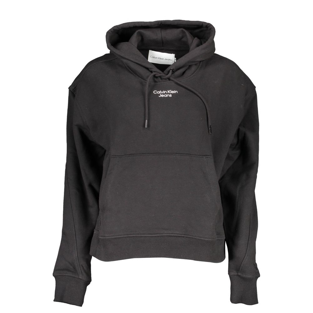 Calvin Klein Black Cotton Women Sweatshirt | Regal Royce