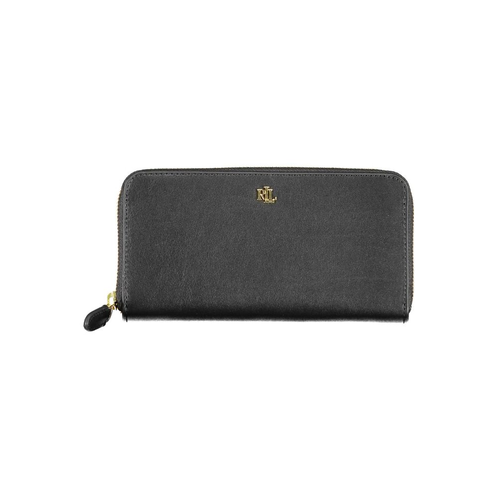 Ralph Lauren Black Leather Women Wallet | Regal Royce