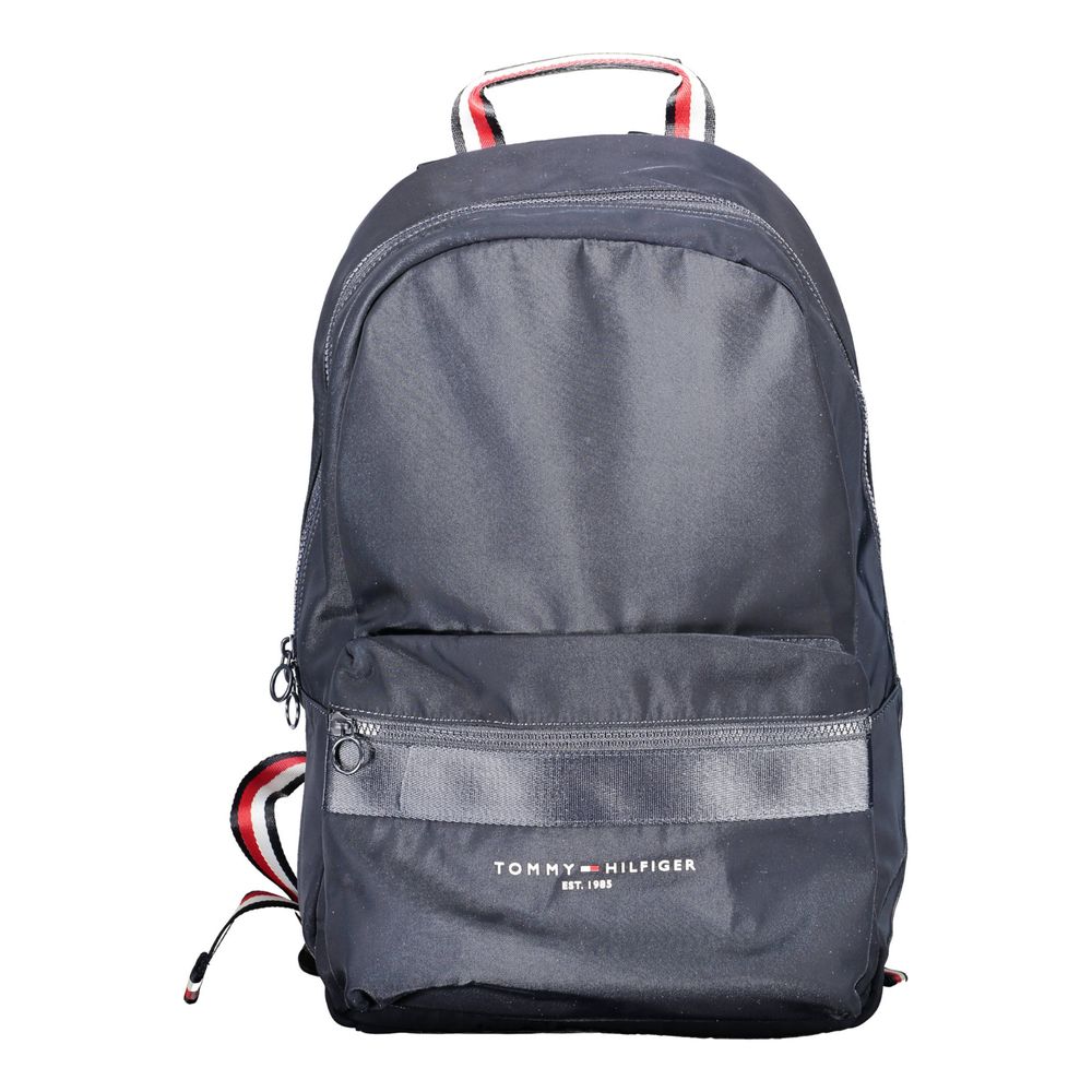 Tommy Hilfiger Blue Polyester Men Backpack | Regal Royce