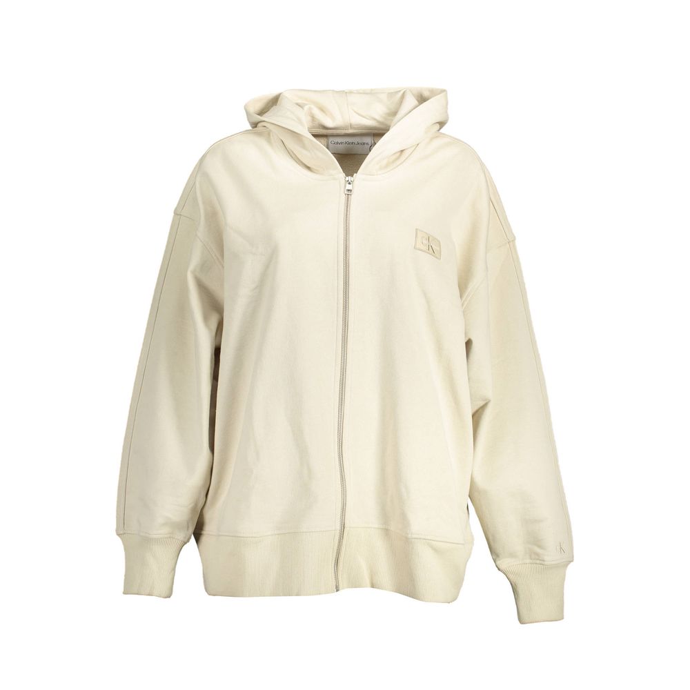 Calvin Klein Beige Cotton Women Sweatshirt | Regal Royce