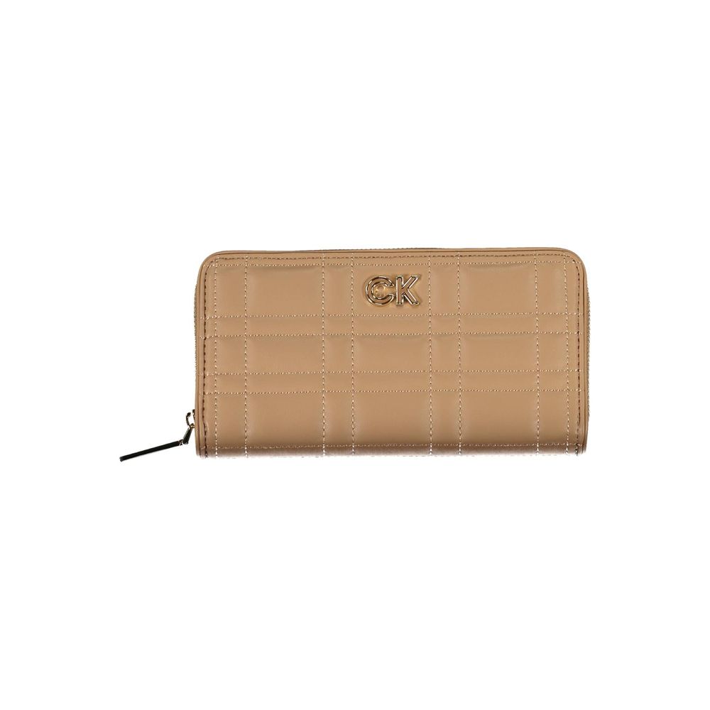 Calvin Klein Beige Polyester Women Wallet | Regal Royce