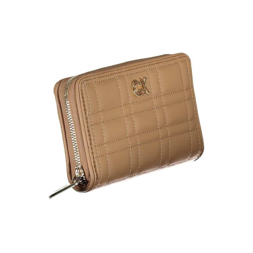 Calvin Klein Beige Polyester Women Wallet | Regal Royce