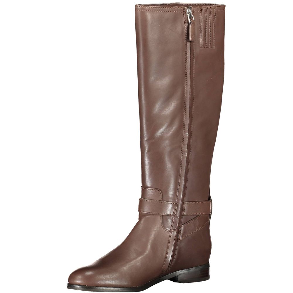 Ralph Lauren Brown Leather Women Boot | Regal Royce