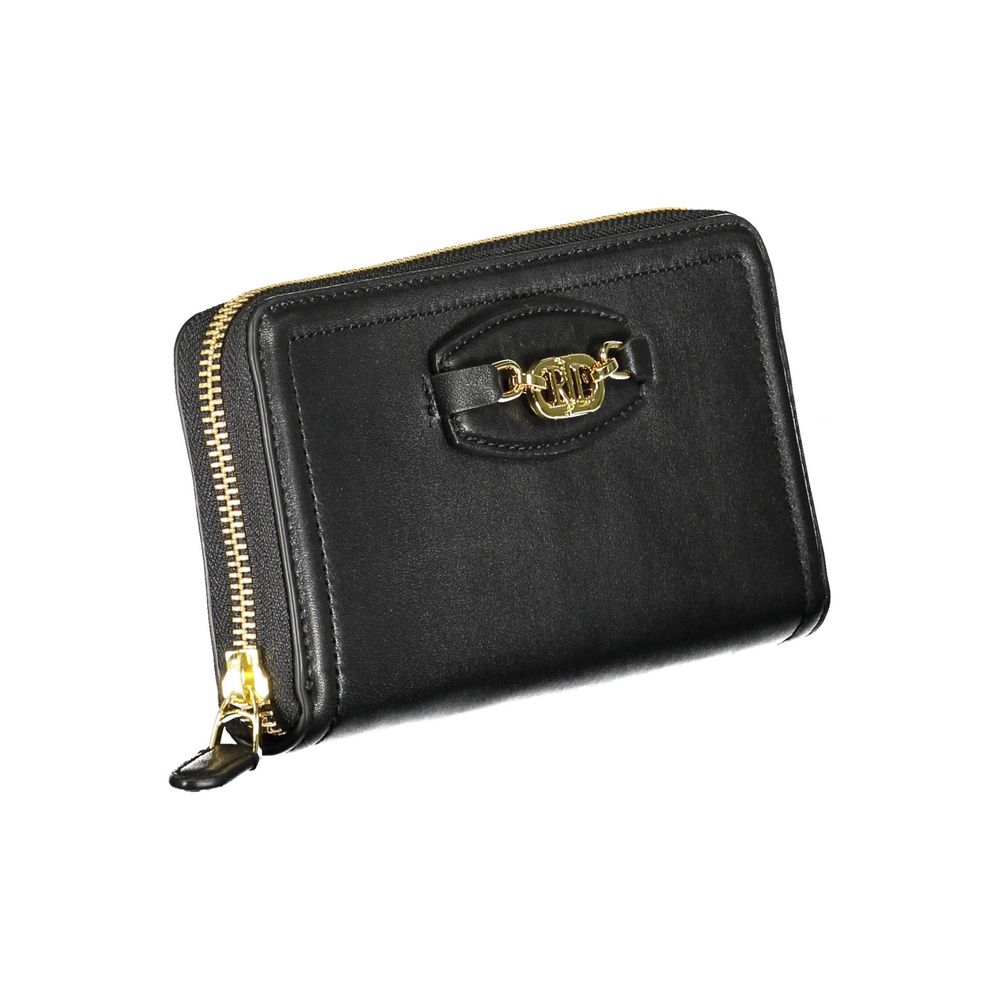 Ralph Lauren Black Polyurethane Women Wallet | Regal Royce