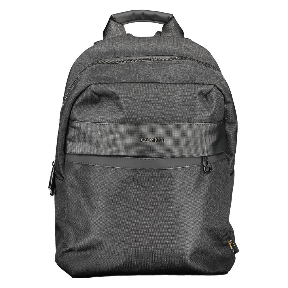 Calvin Klein Black Polyester Men Backpack | Regal Royce