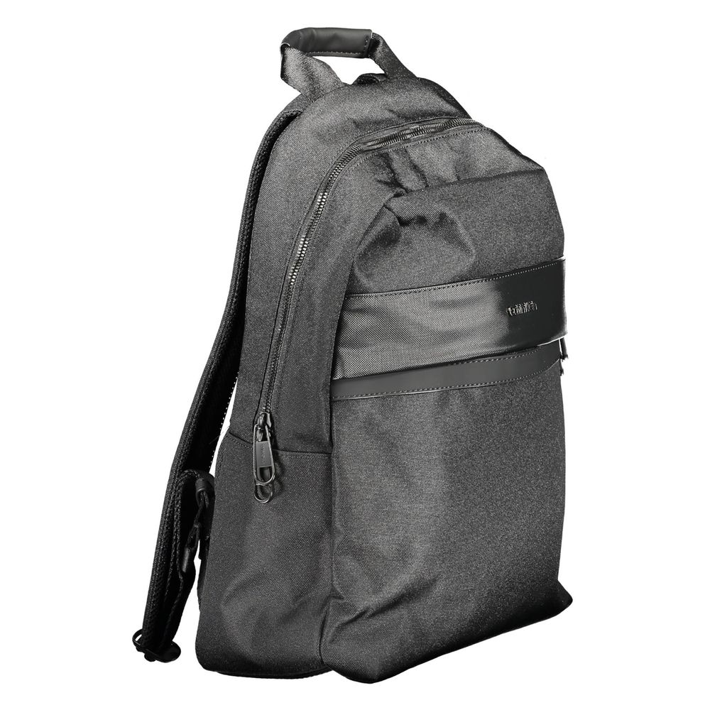 Calvin Klein Black Polyester Men Backpack | Regal Royce