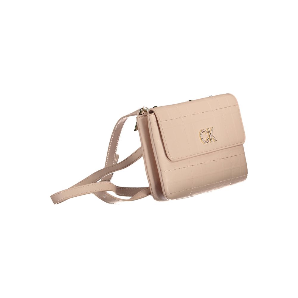 Calvin Klein Rosa Polyurethane Women Handbag | Regal Royce