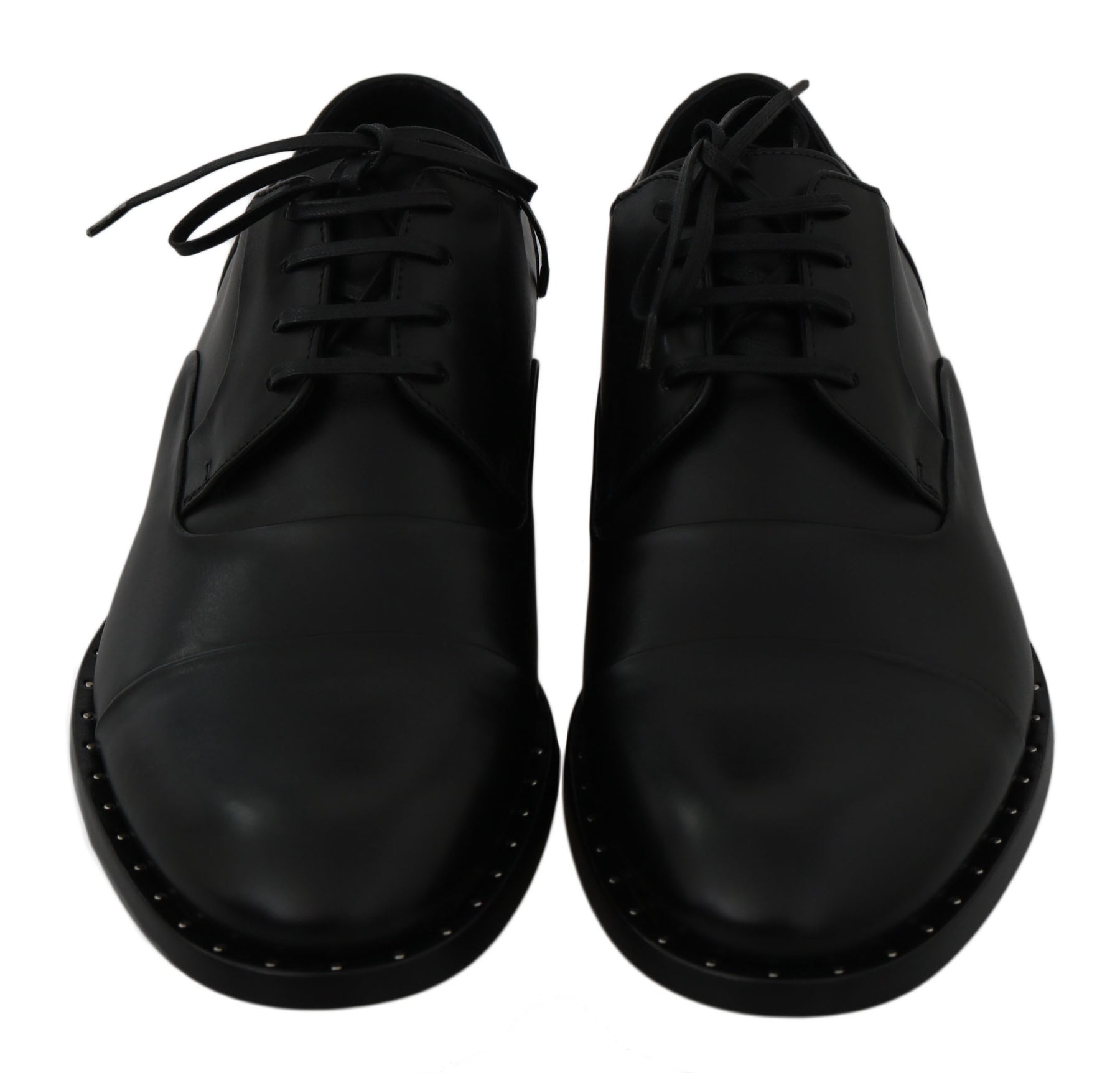 Dolce & Gabbana Black Leather Derby Formal Shoes | Regal Royce