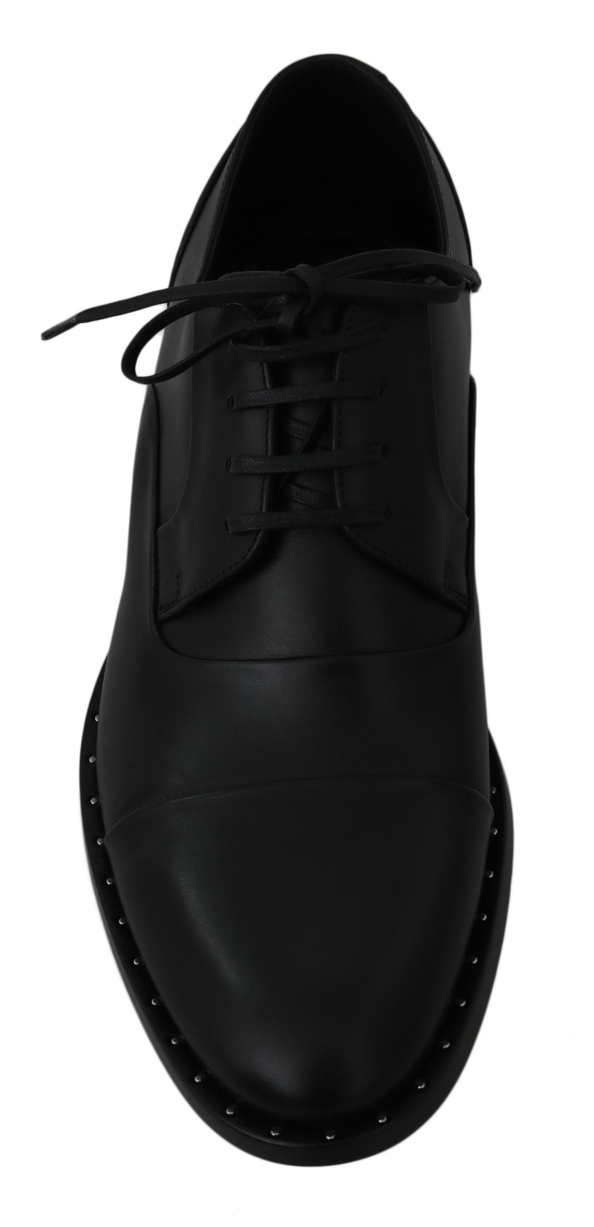 Dolce & Gabbana Black Leather Derby Formal Shoes | Regal Royce