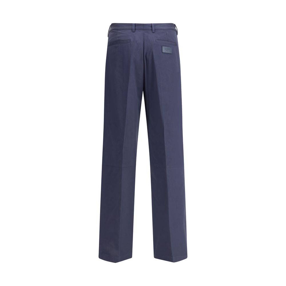 Fendi Blue Cotton Casual Pants | Regal Royce