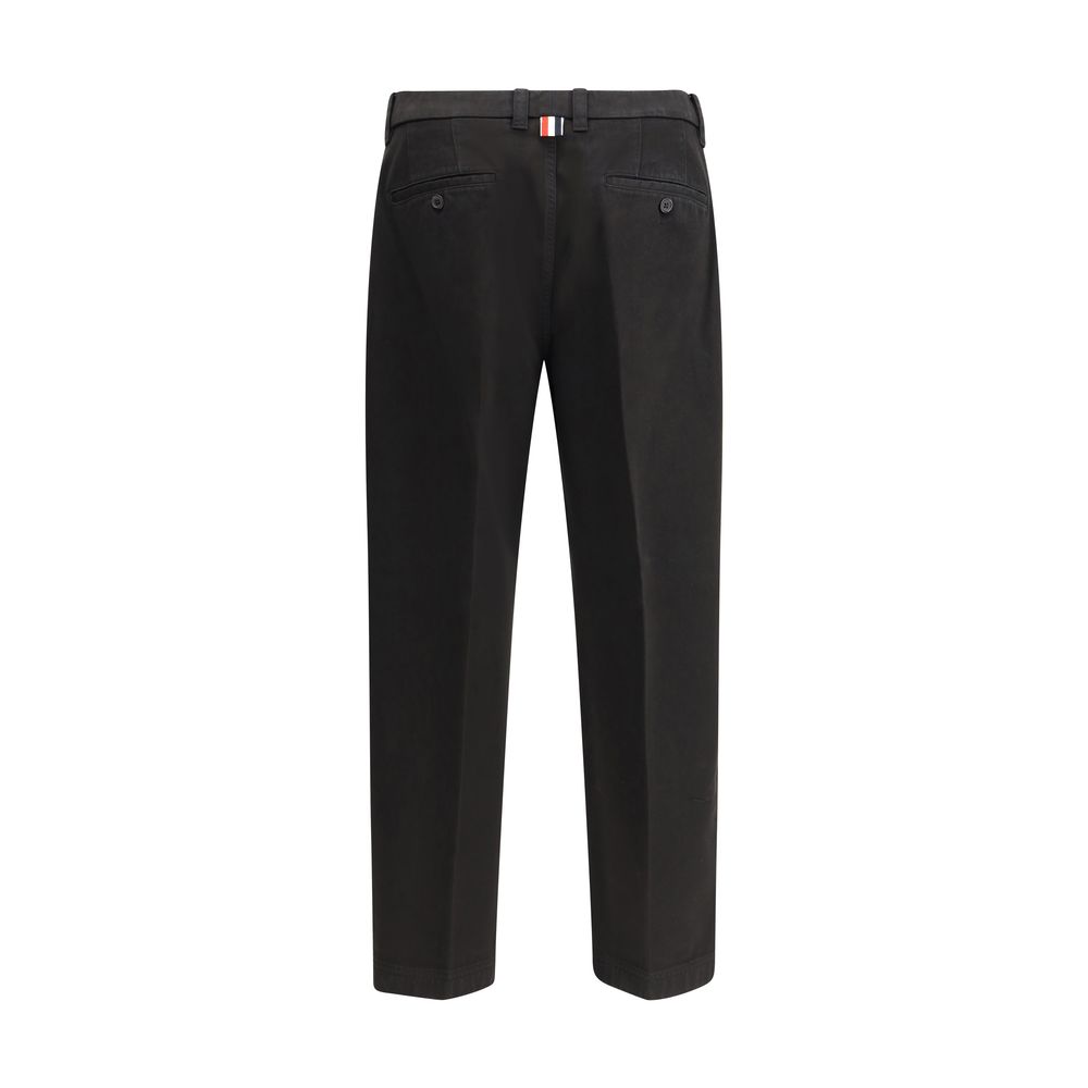 Thom Browne Black Cotton Dress Pants | Regal Royce