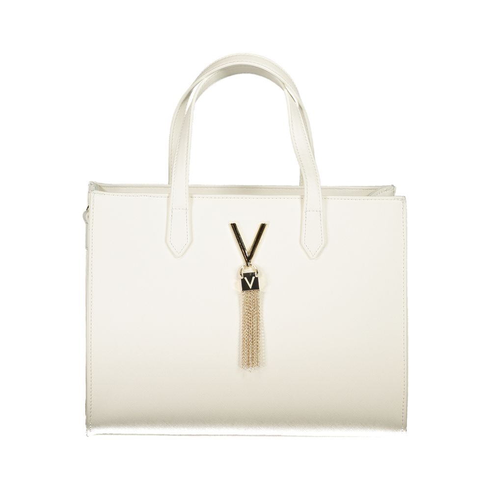Mario Valentino White Polyurethane Women Handbag | Regal Royce