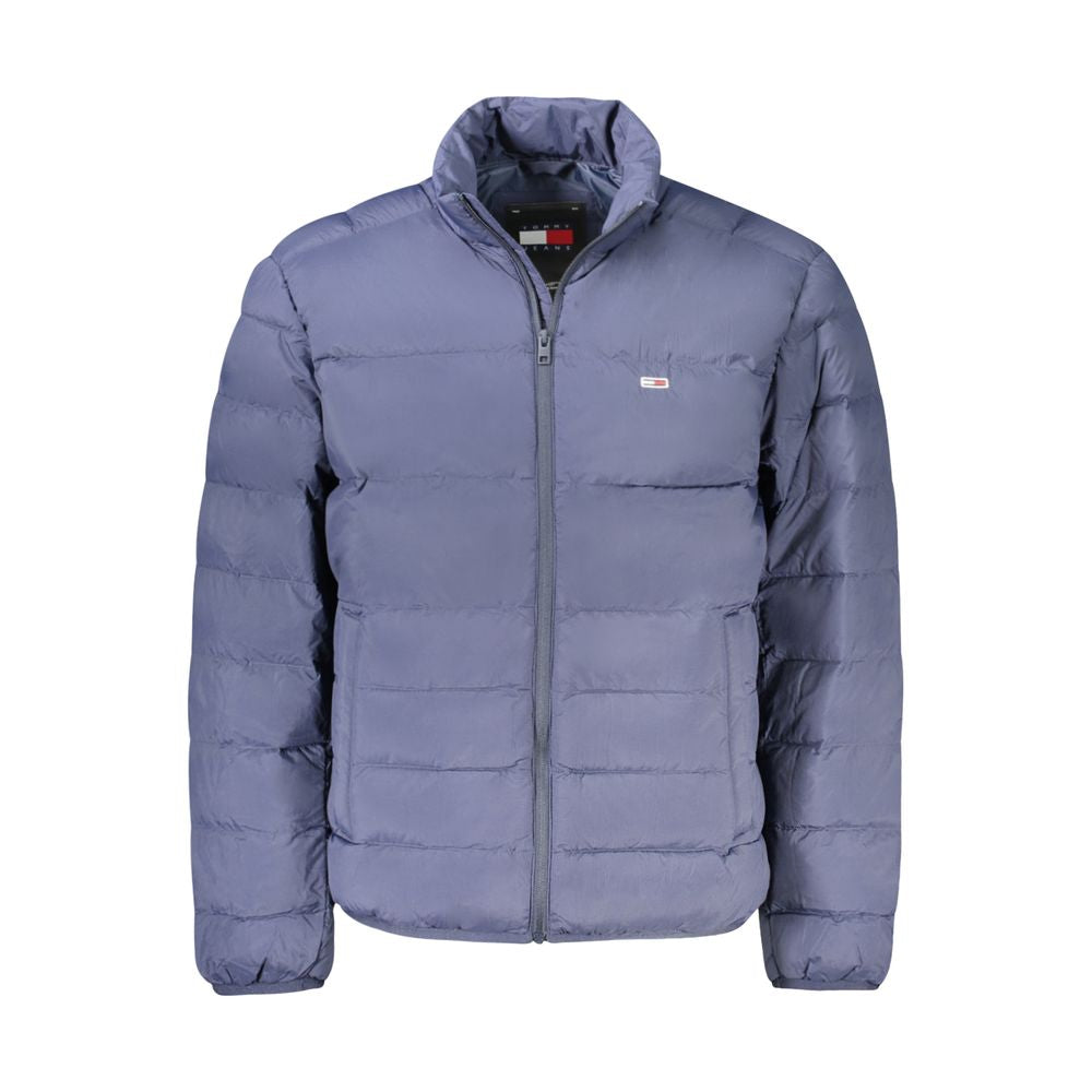 Tommy Hilfiger Blue Polyamide Men Jacket | Regal Royce