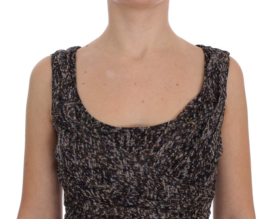 Dolce & Gabbana Dark Silk Shift Gown Full Length Dress | Regal Royce