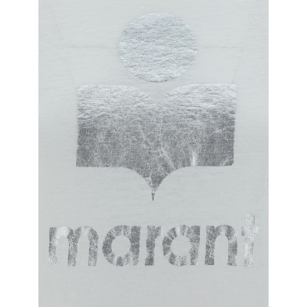 Marant Etoile White Linen T-Shirt | Regal Royce