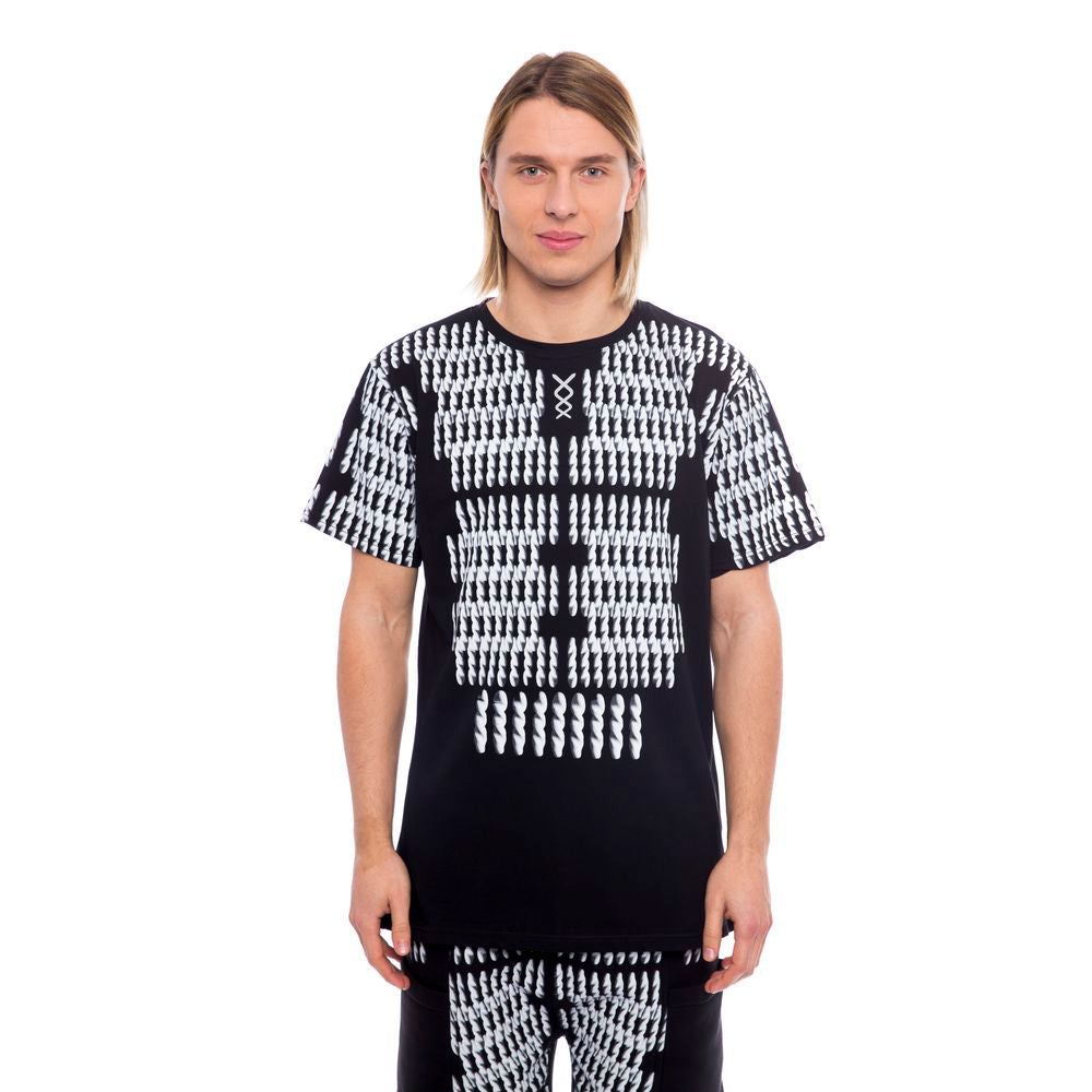 Nicolo Tonetto Black And White Cotton T-Shirt