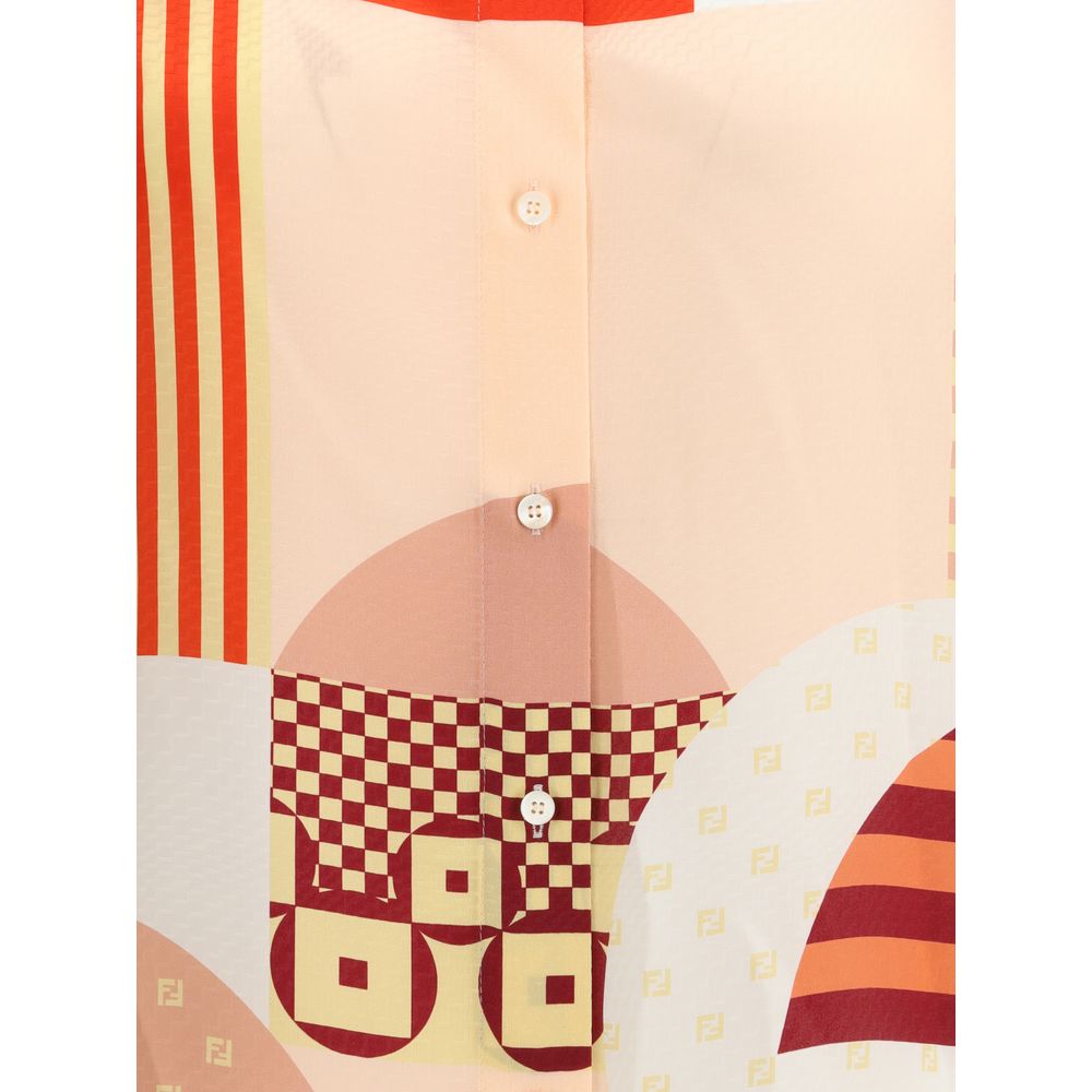 Fendi Multicolor Silk Pattern Shirt | Regal Royce
