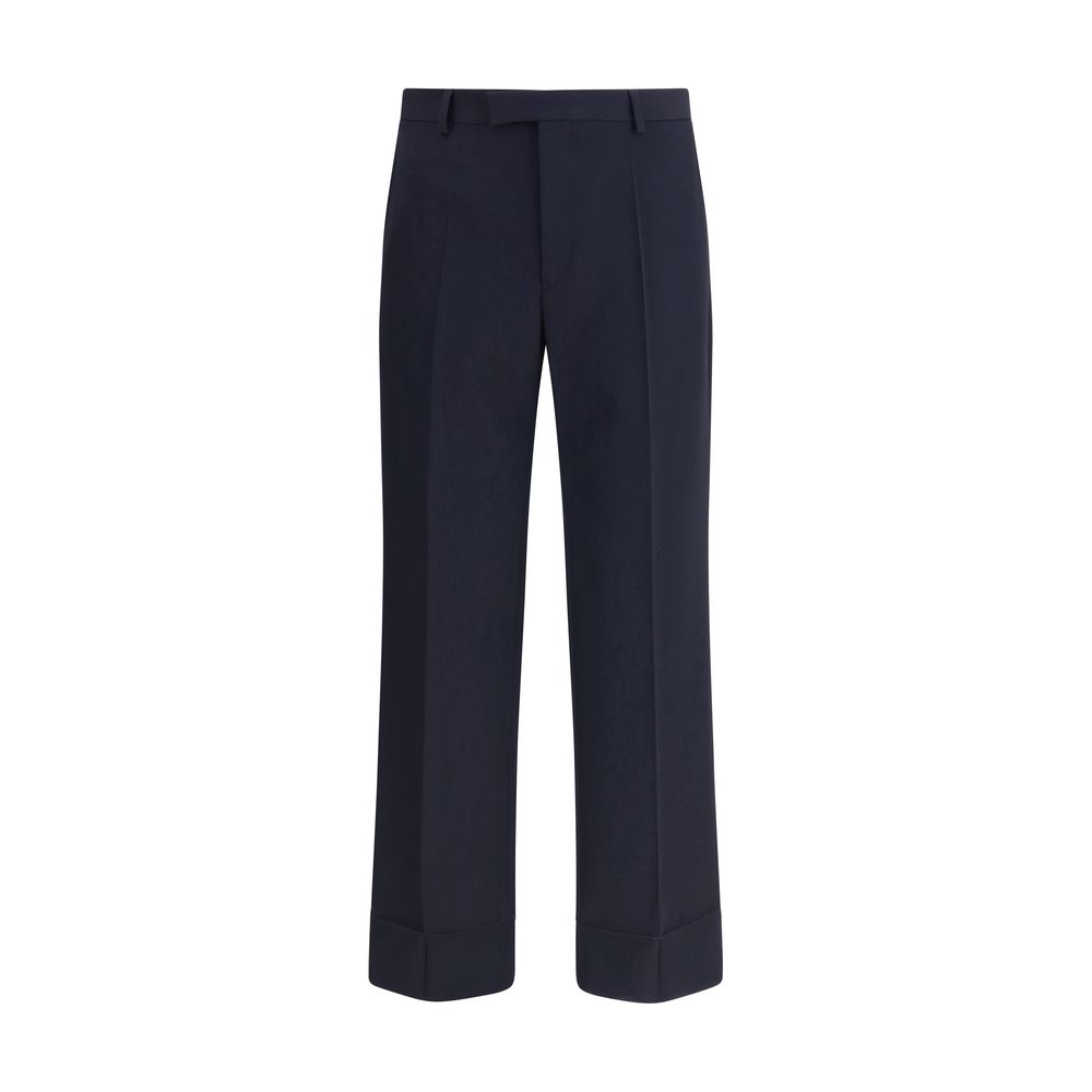 Valentino Blue Fleece Wool Dress Pants | Regal Royce