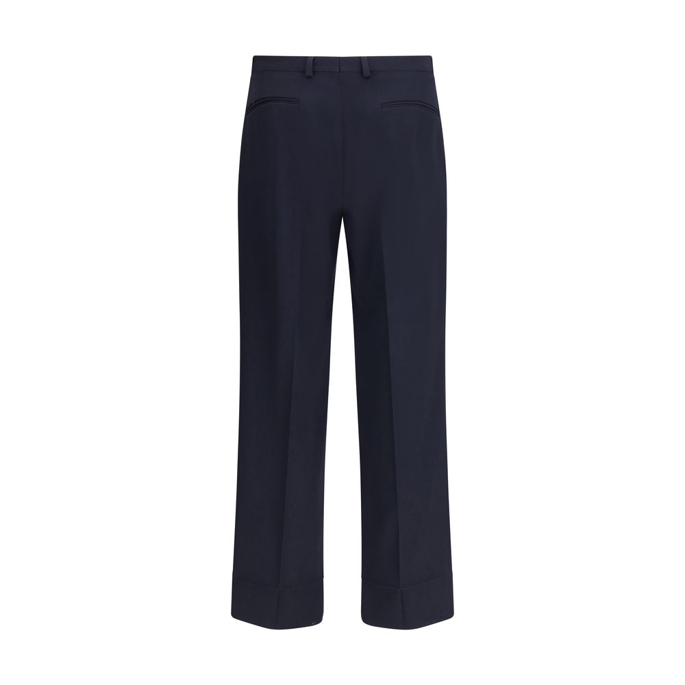 Valentino Blue Fleece Wool Dress Pants | Regal Royce