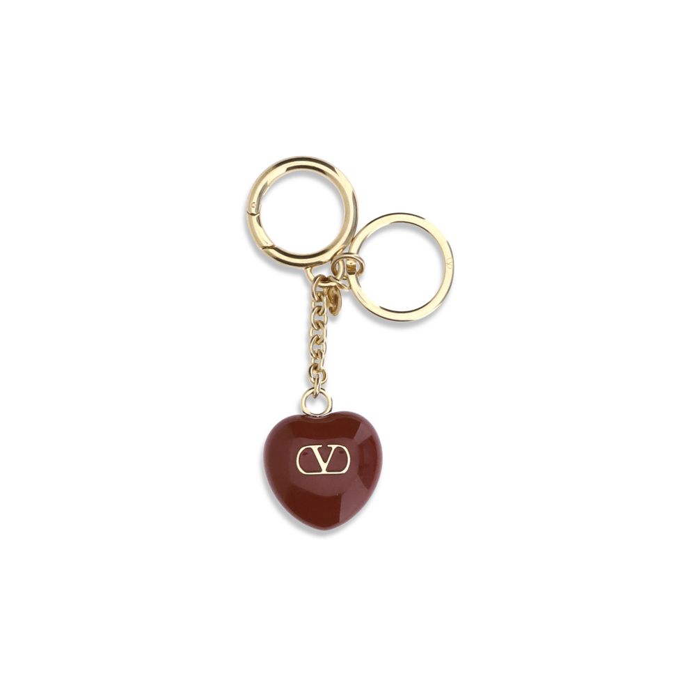 Valentino Garavani Bordeaux Metal Keychain | Regal Royce