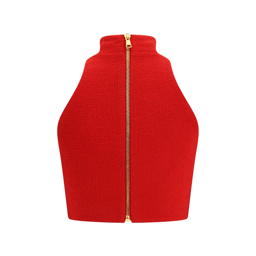 Balmain Multicolor Fleece Wool Top | Regal Royce