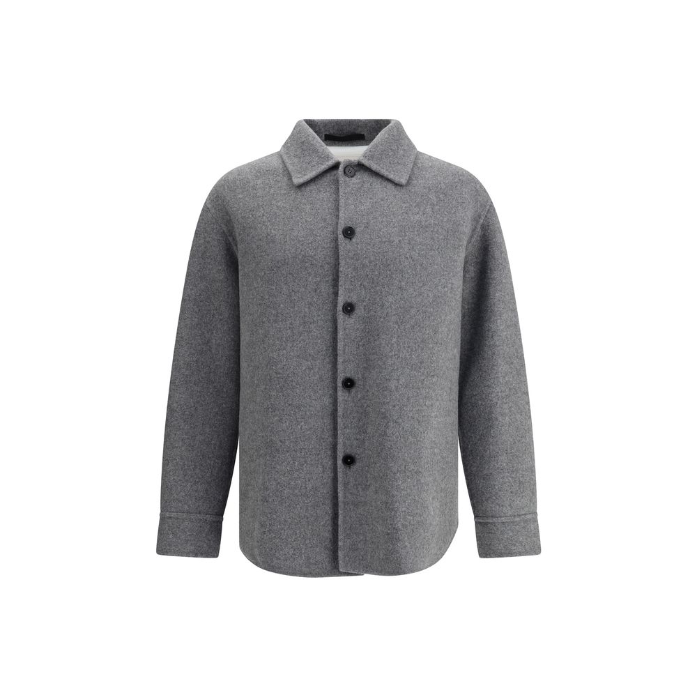 Jil Sander Gray Fleece Wool Coat | Regal Royce