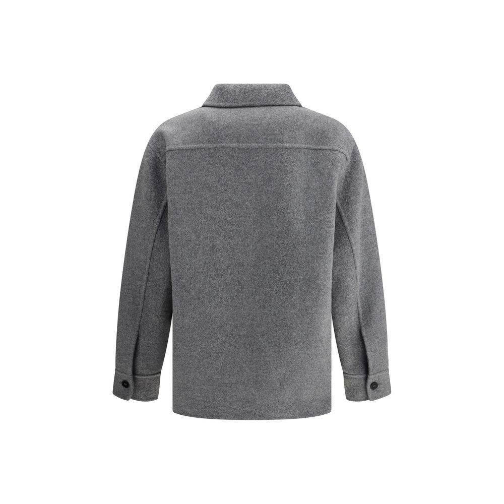 Jil Sander Gray Fleece Wool Coat | Regal Royce
