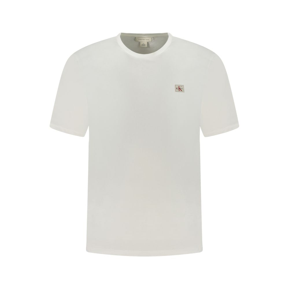 Calvin Klein White Cotton Men T-Shirt | Regal Royce