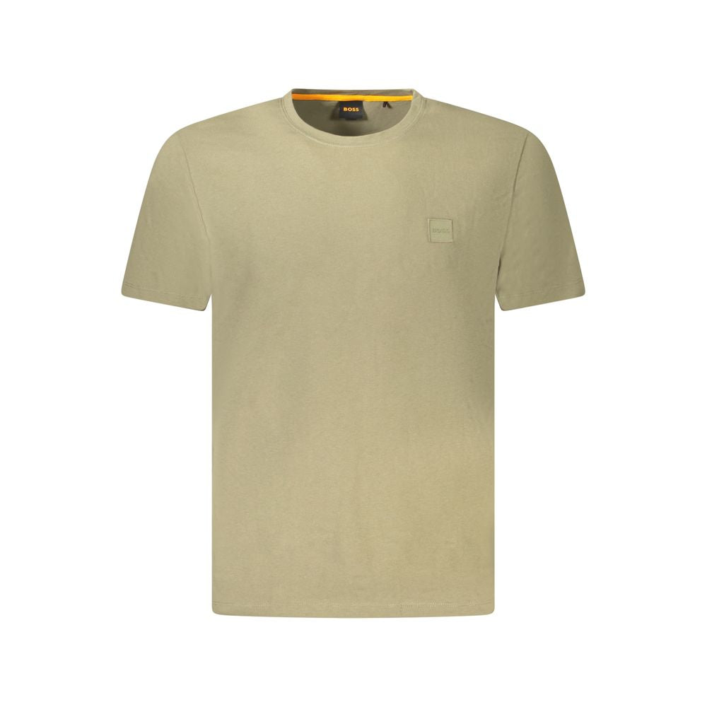 Hugo Boss Verde Cotton Men T-Shirt | Regal Royce
