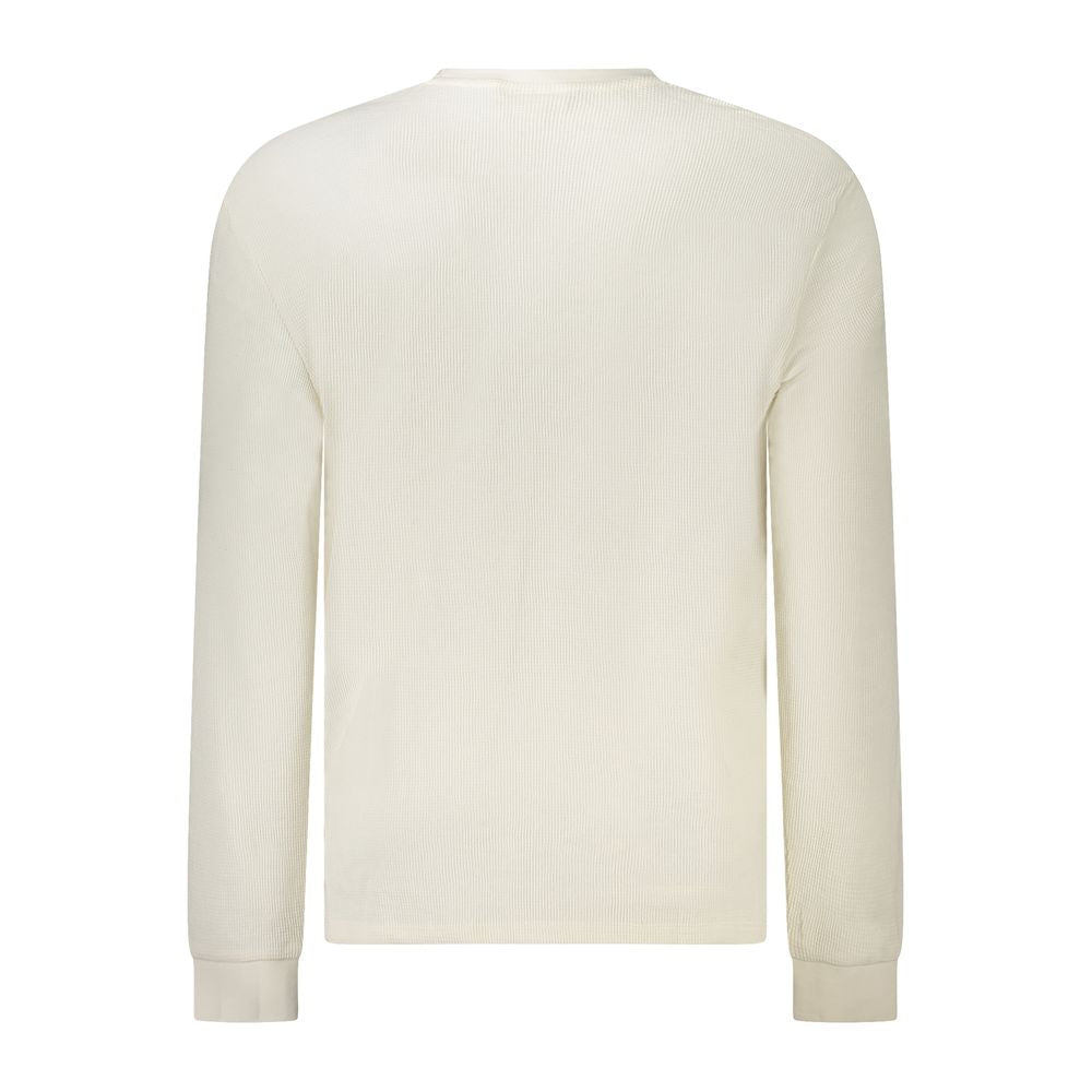 Calvin Klein White Cotton Men's Long-Sleeve T-Shirt | Regal Royce