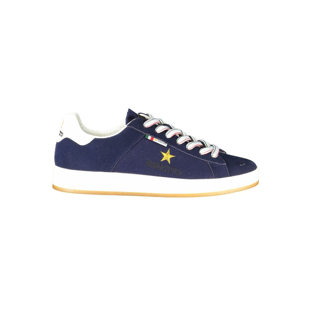 Esercito 1659 Blue Polyurethane Men Sneaker | Regal Royce