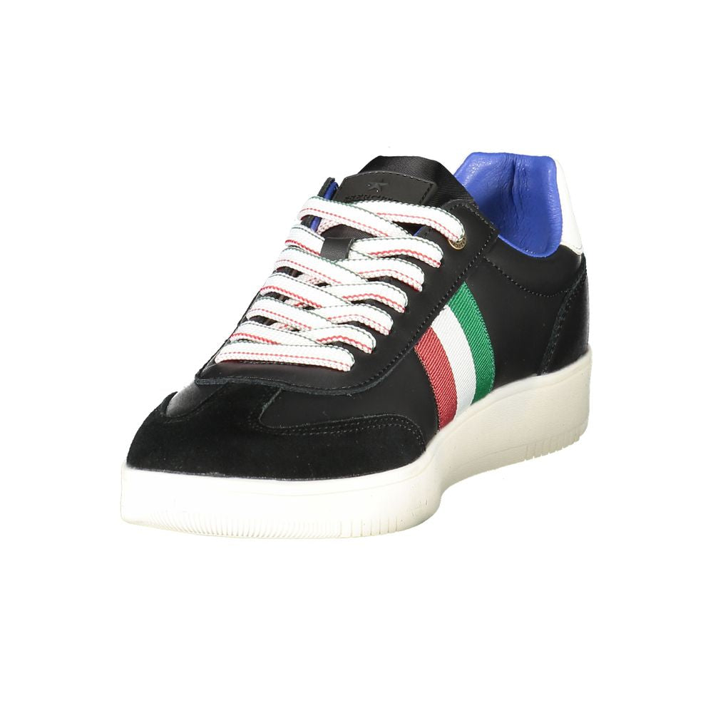 Esercito 1659 Black Leather Men Sneaker | Regal Royce