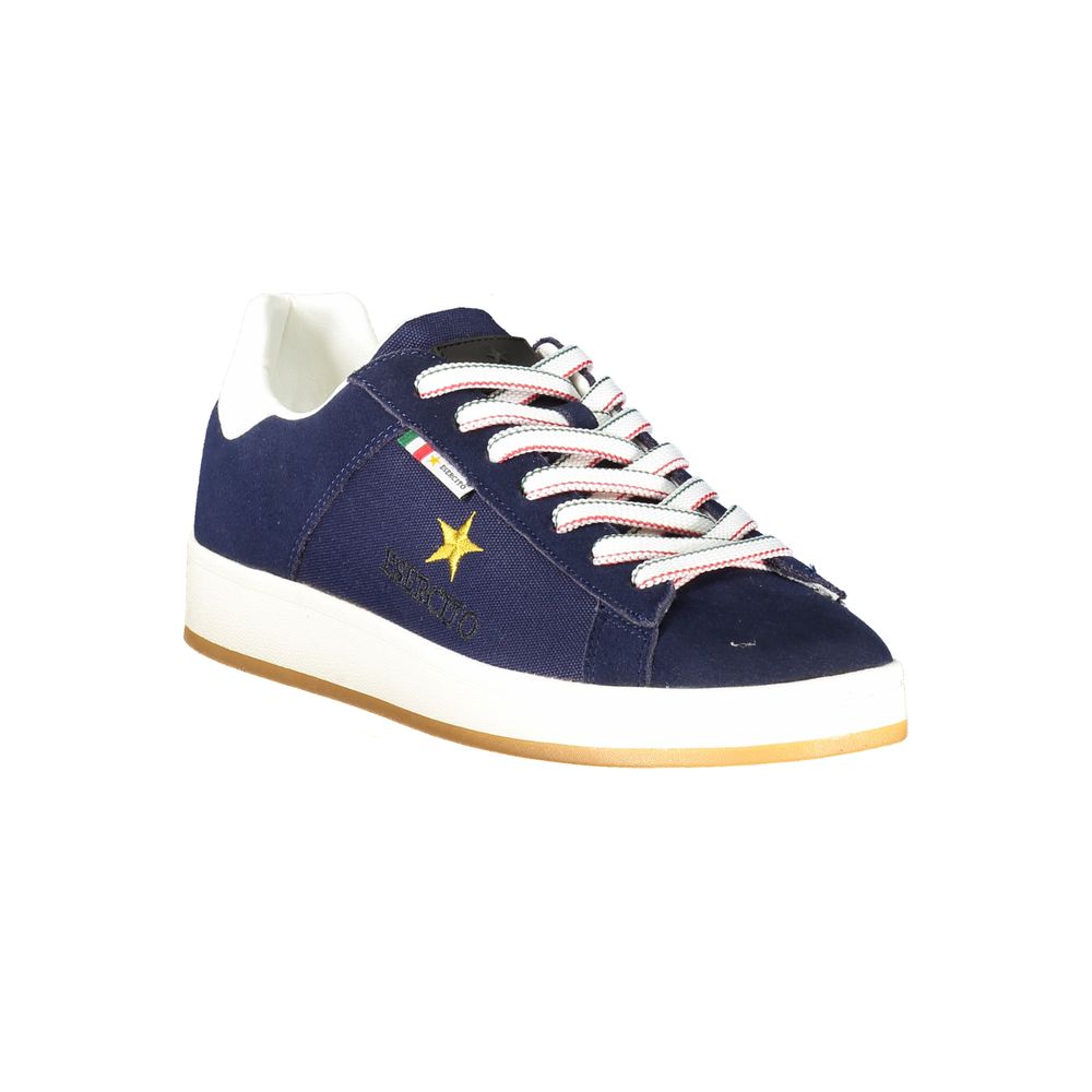 Esercito 1659 Blue Polyurethane Men Sneaker | Regal Royce