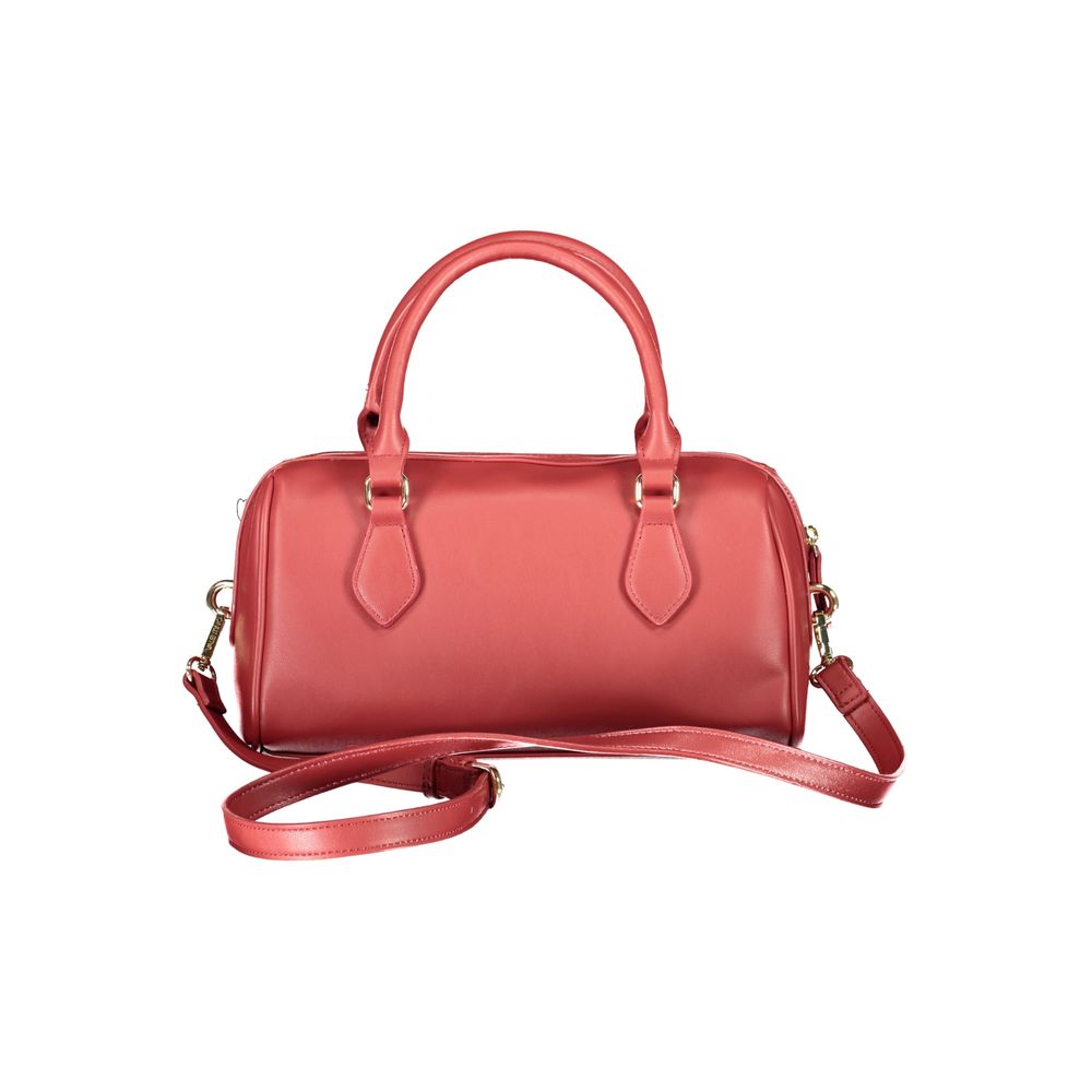 Mario Valentino Rosso Polyurethane Women Handbag | Regal Royce