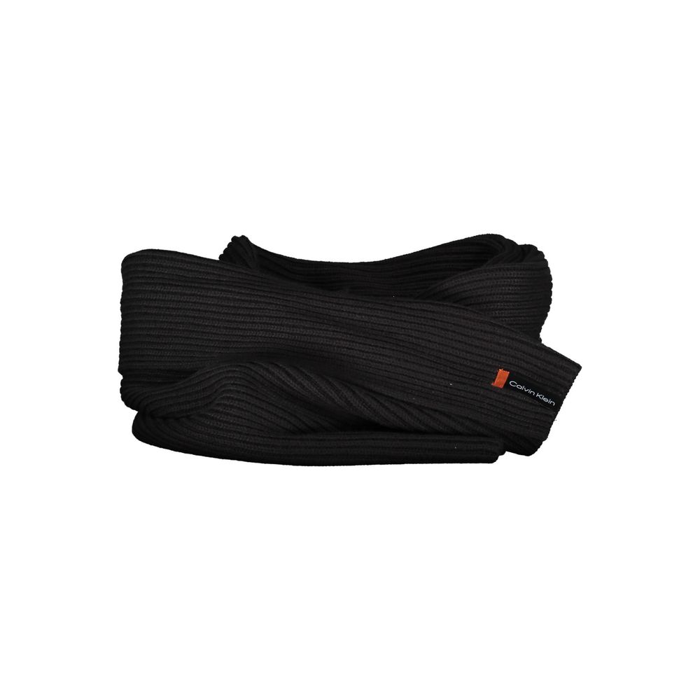 Calvin Klein Black Cotton Men Scarf Set | Regal Royce