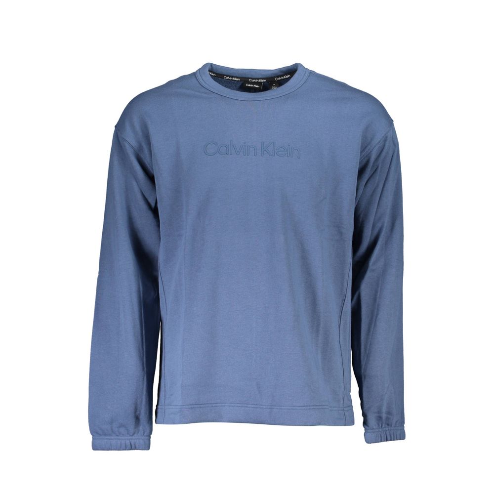 Calvin Klein Blu Cotton Men Sweatshirt | Regal Royce