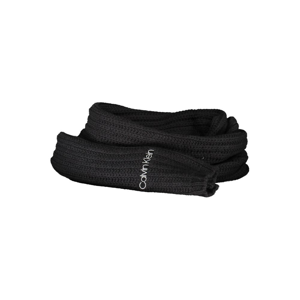 Calvin Klein Black Cotton Women Scarf | Regal Royce