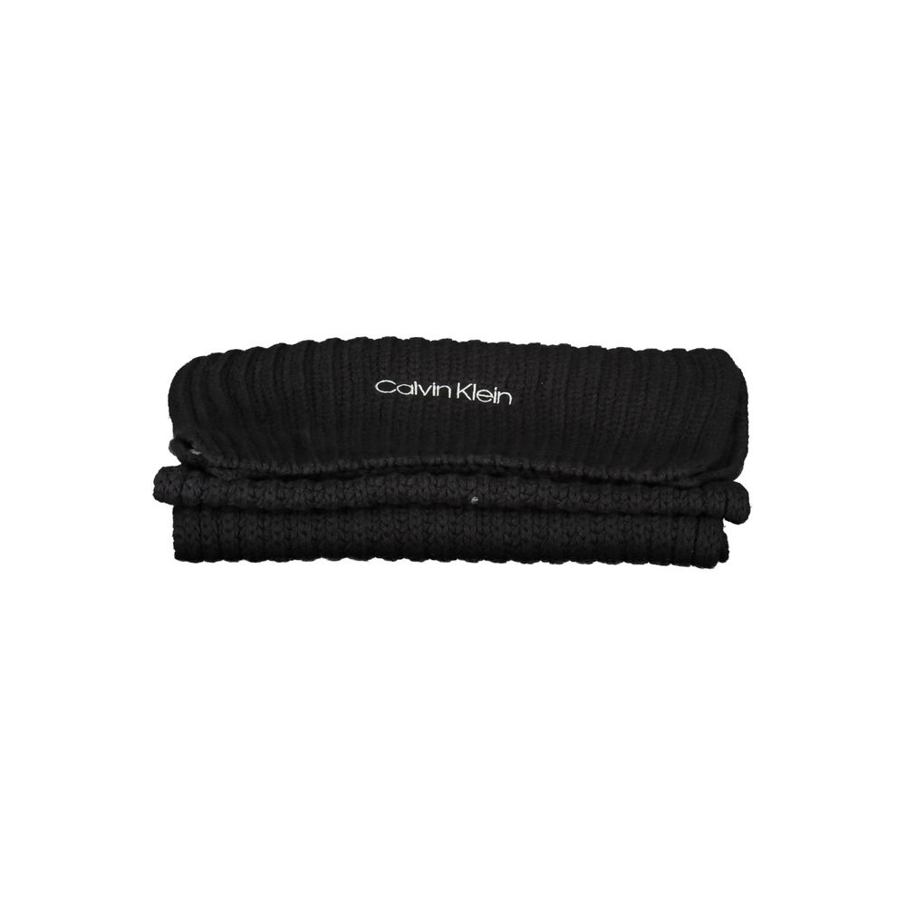 Calvin Klein Black Cotton Women Scarf | Regal Royce