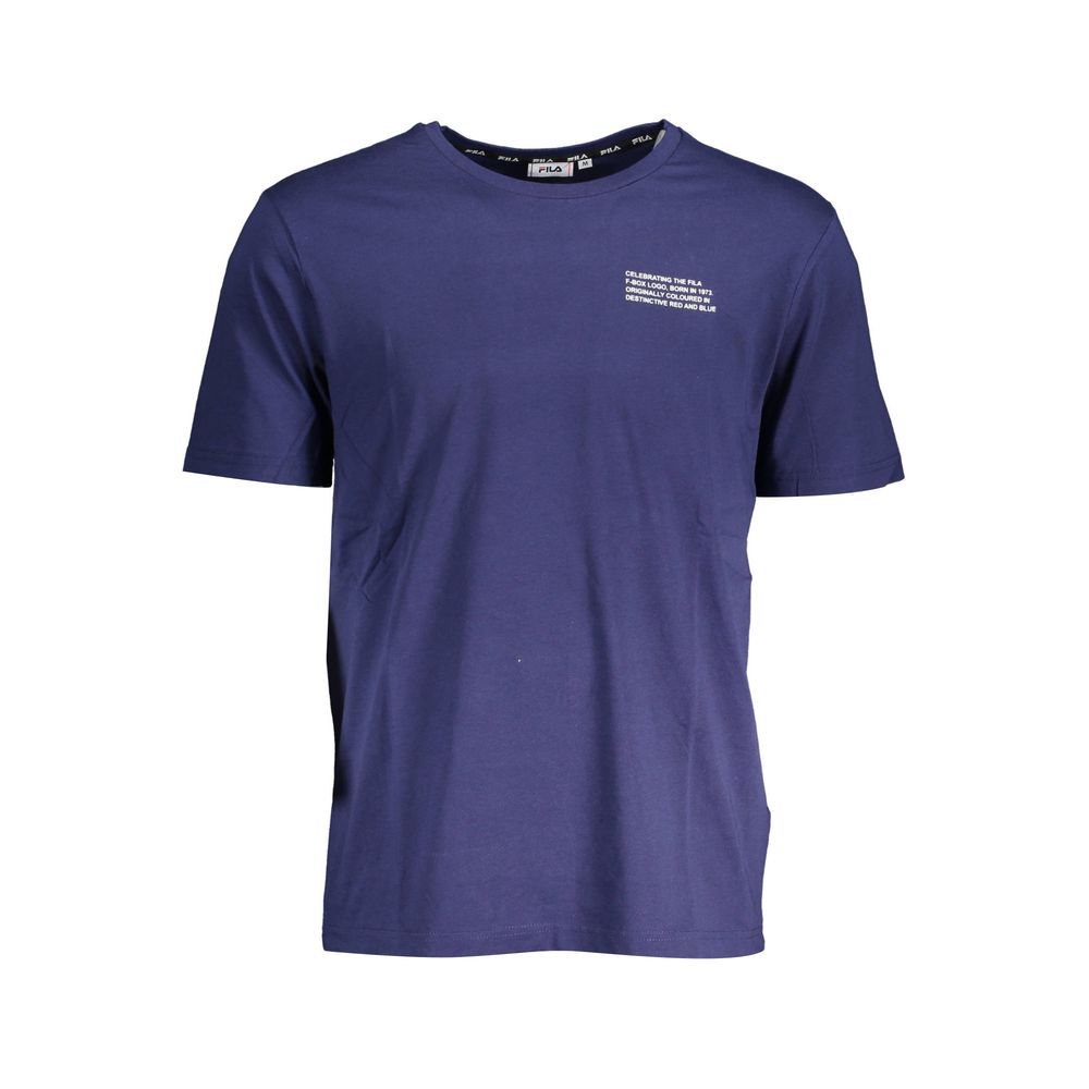 Fila Blue Cotton Men T-Shirt | Regal Royce
