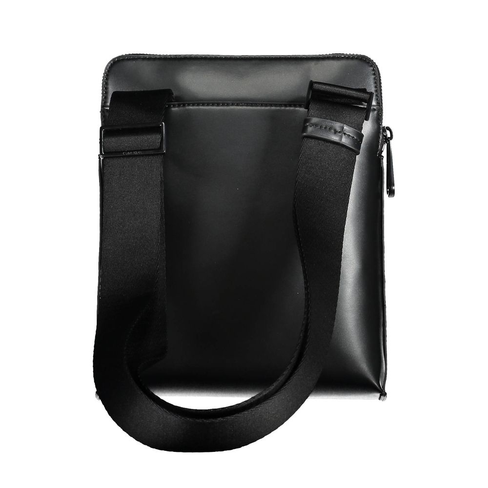 Calvin Klein Black Polyurethane Men's Shoulder Bag | Regal Royce