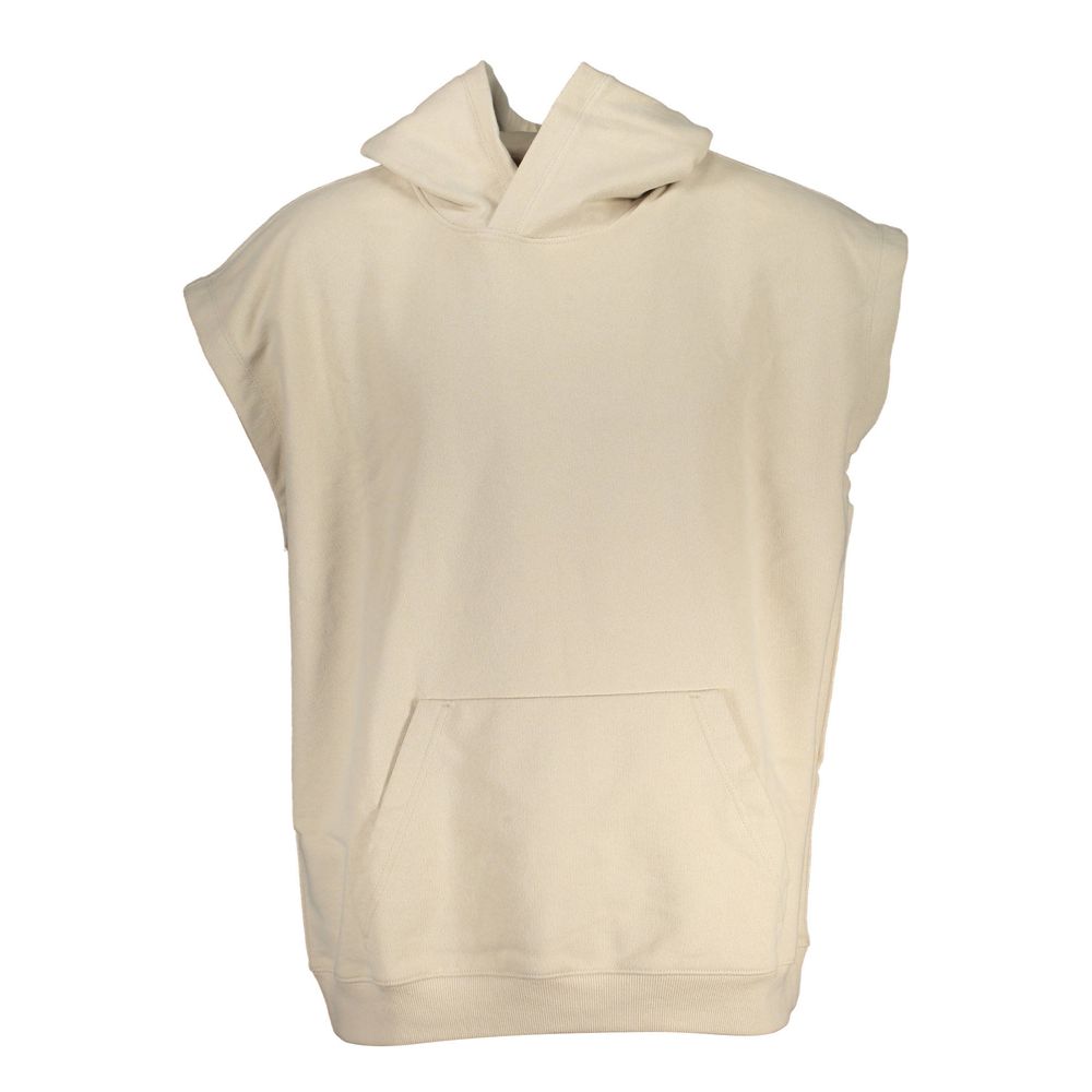 Calvin Klein Beige Cotton Men's Hooded Sweatshirt | Regal Royce