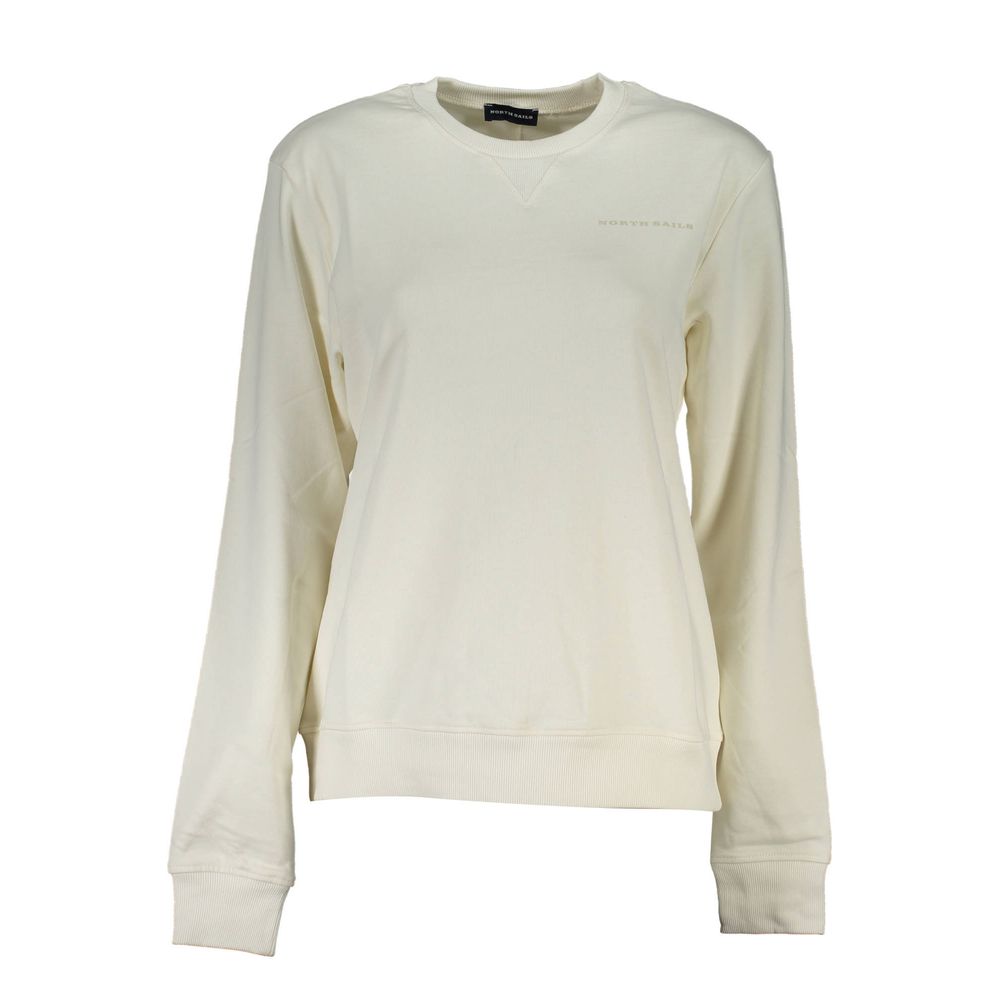 North Sails Bianco Cotton Women Sweatshirt | Regal Royce
