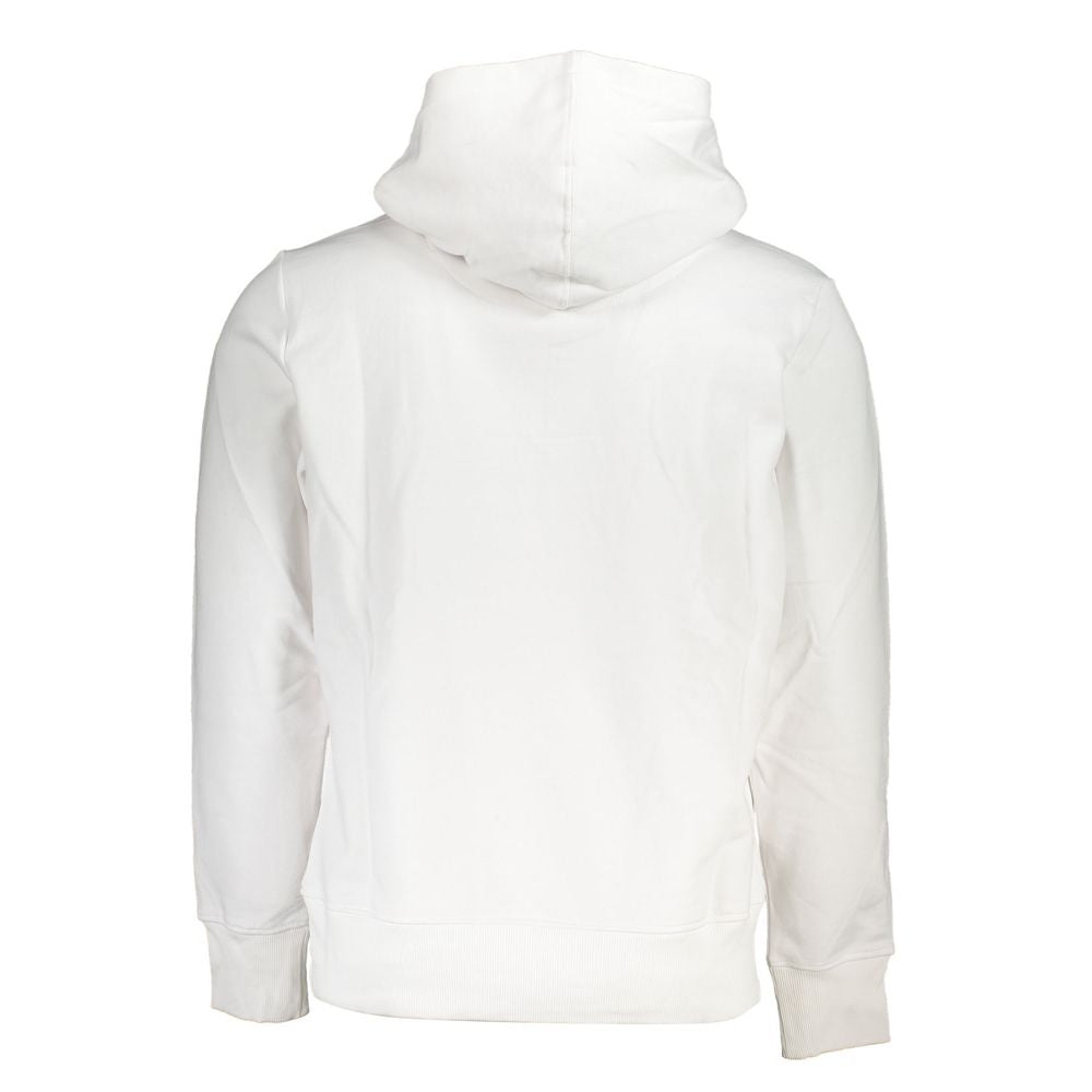 Calvin Klein White Cotton Men Sweater with Hood | Regal Royce