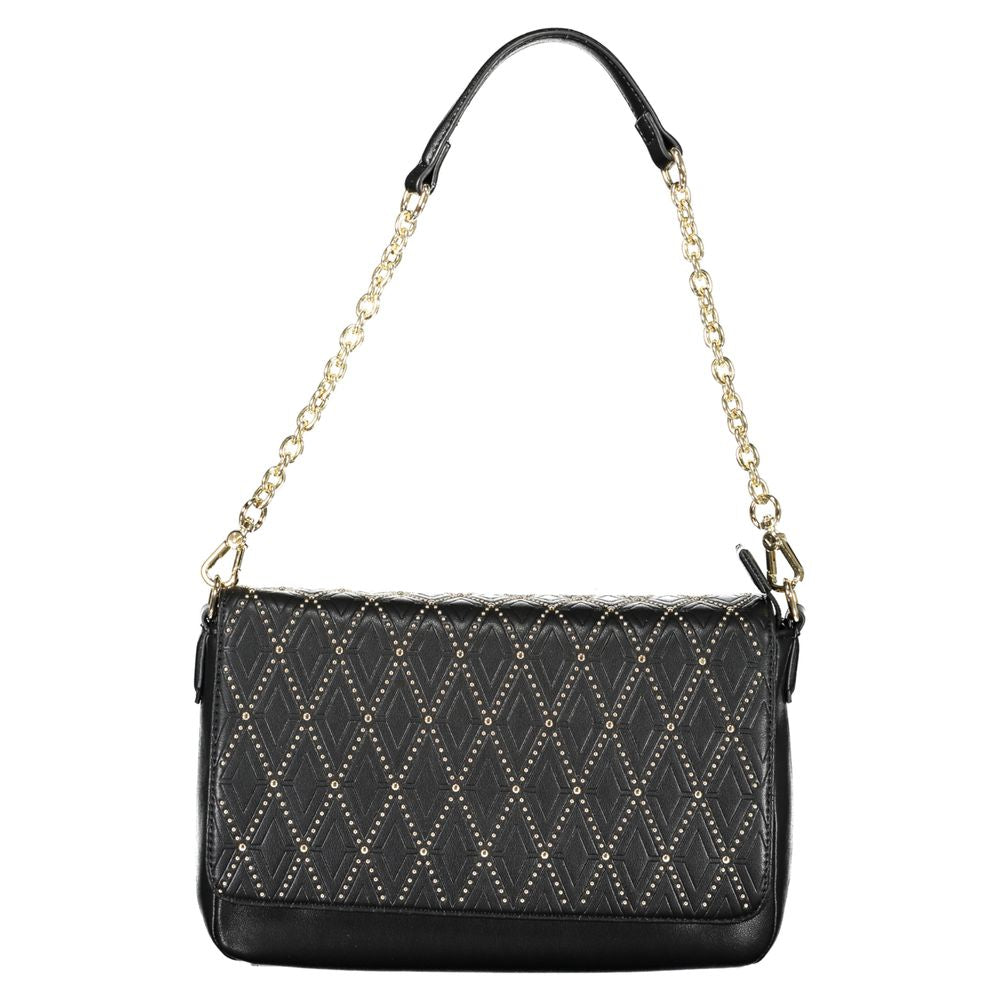 Mario Valentino Nero Polyurethane Women Handbag | Regal Royce