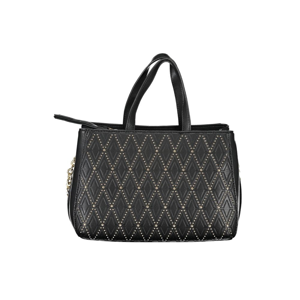 Mario Valentino Nero Polyurethane Women Handbag | Regal Royce