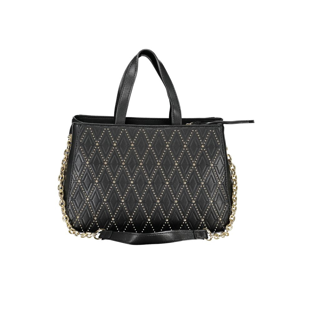 Mario Valentino Nero Polyurethane Women Handbag | Regal Royce