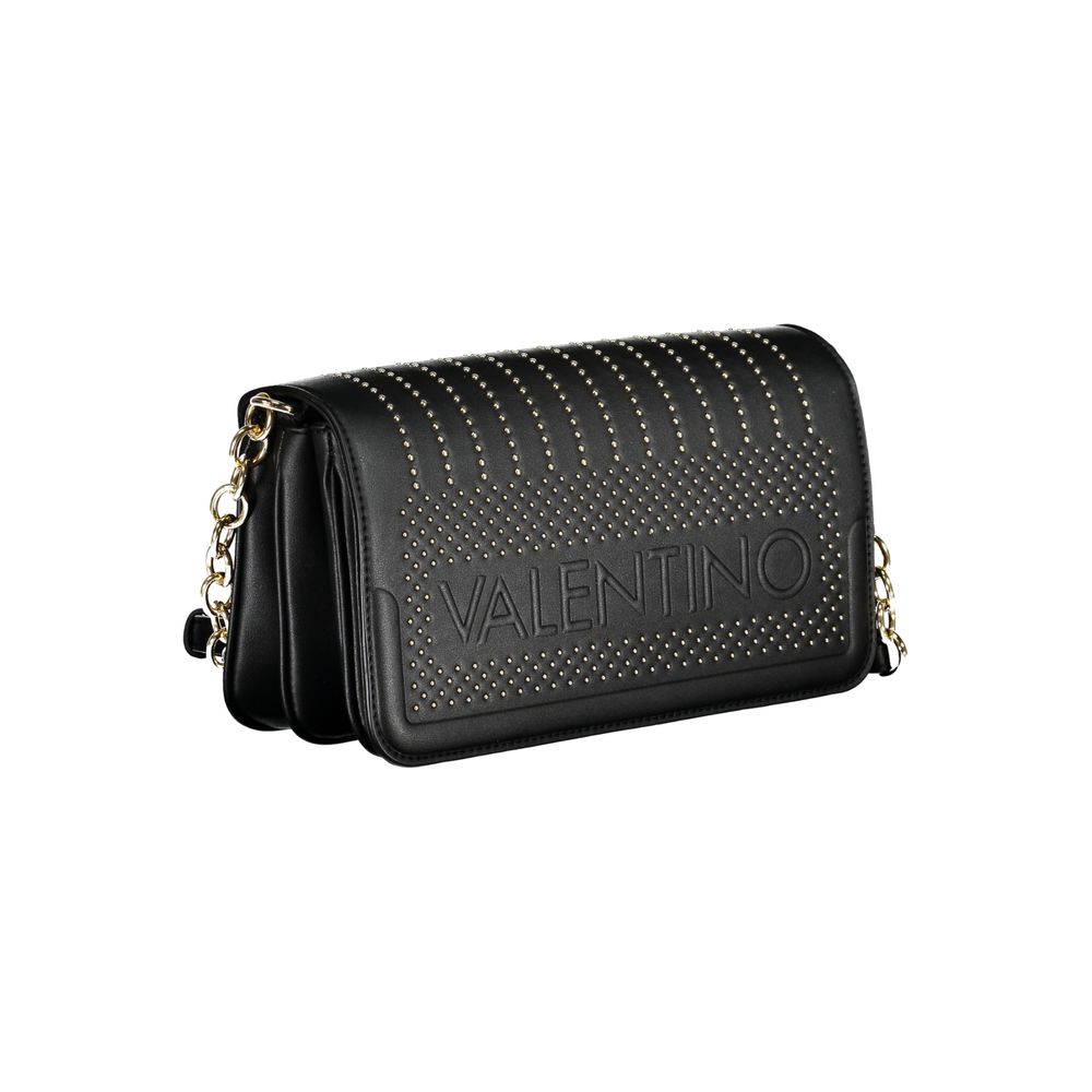 Mario Valentino Nero Polyurethane Women Shoulder Bag | Regal Royce