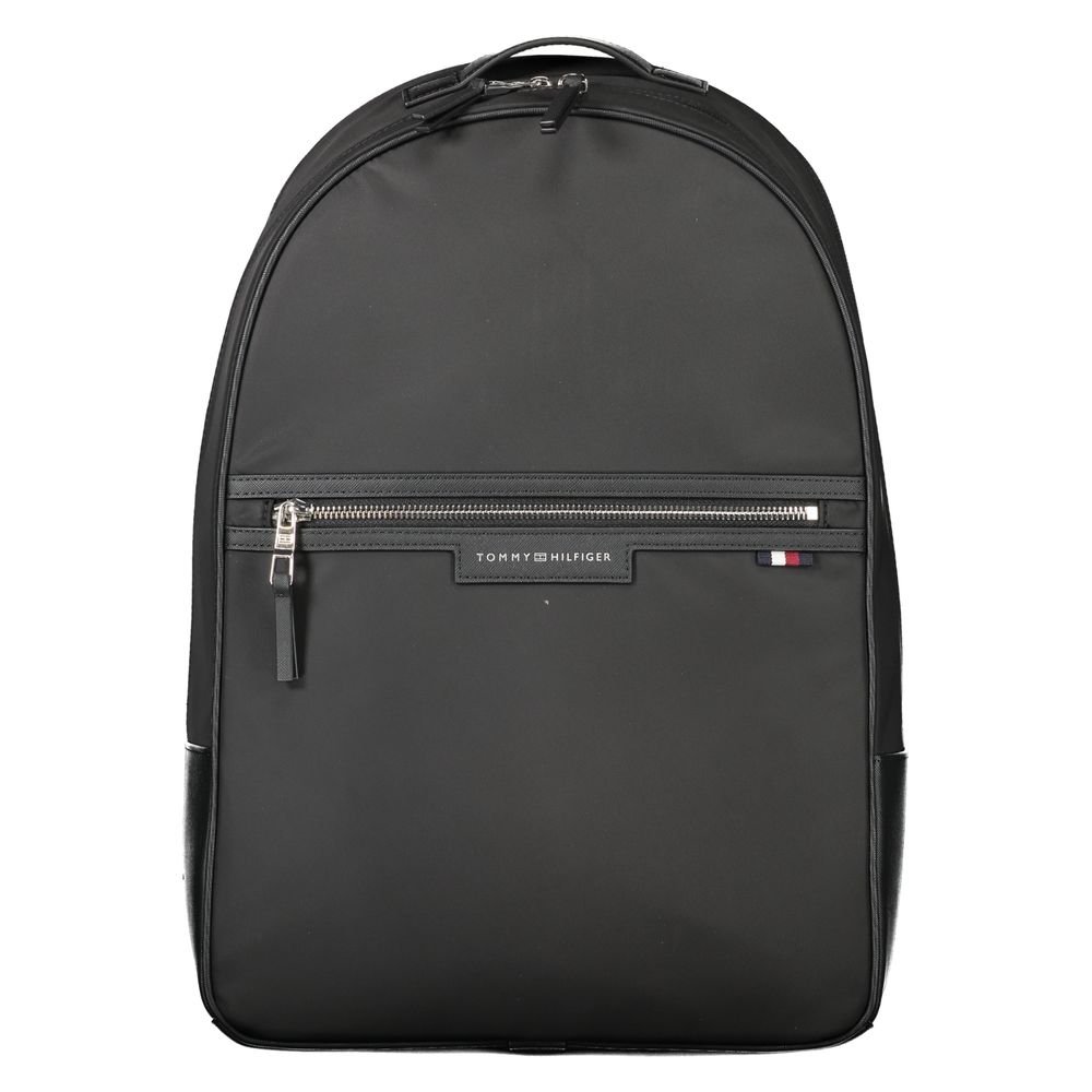 Tommy Hilfiger Black Polyester Men's Backpack | Regal Royce