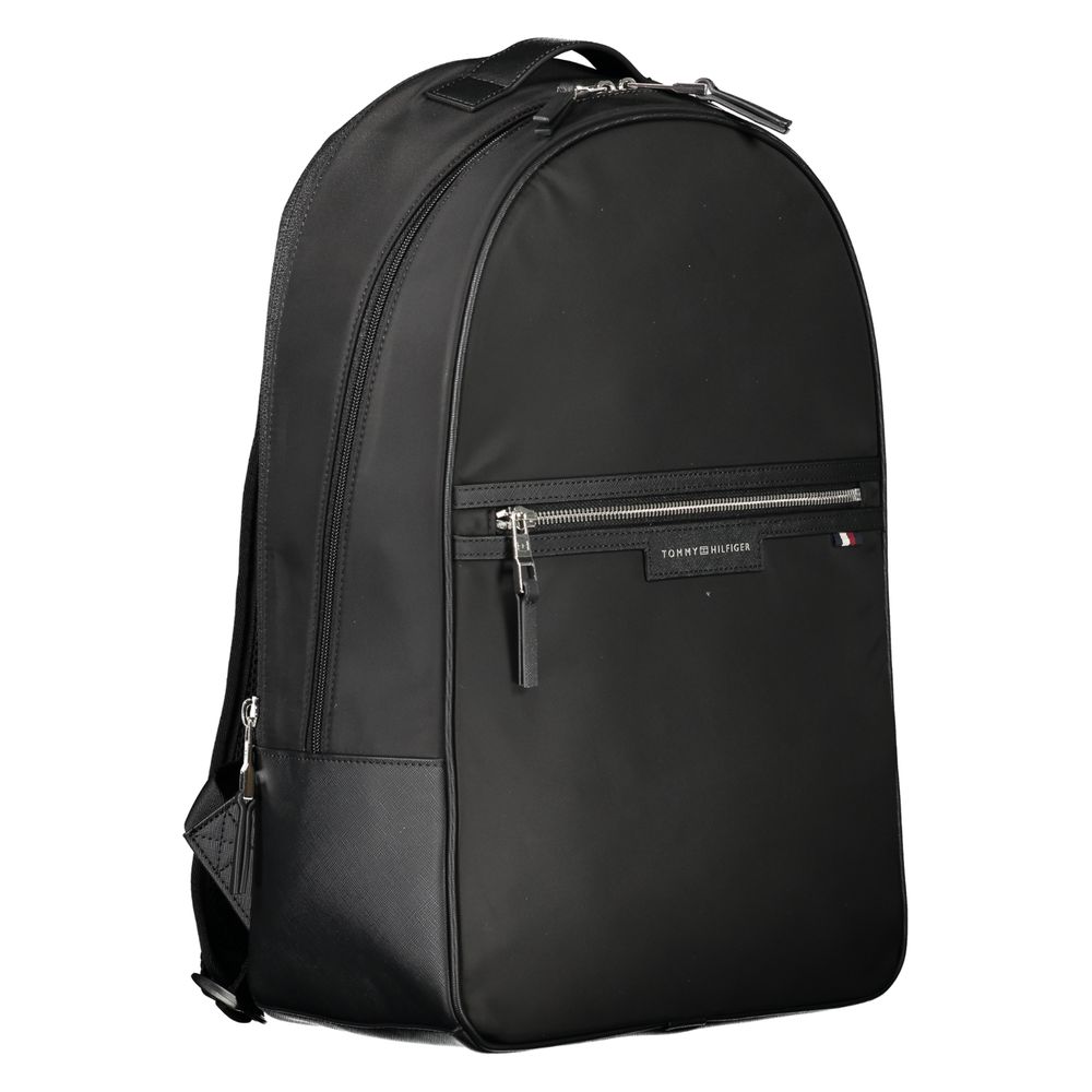 Tommy Hilfiger Black Polyester Men's Backpack | Regal Royce